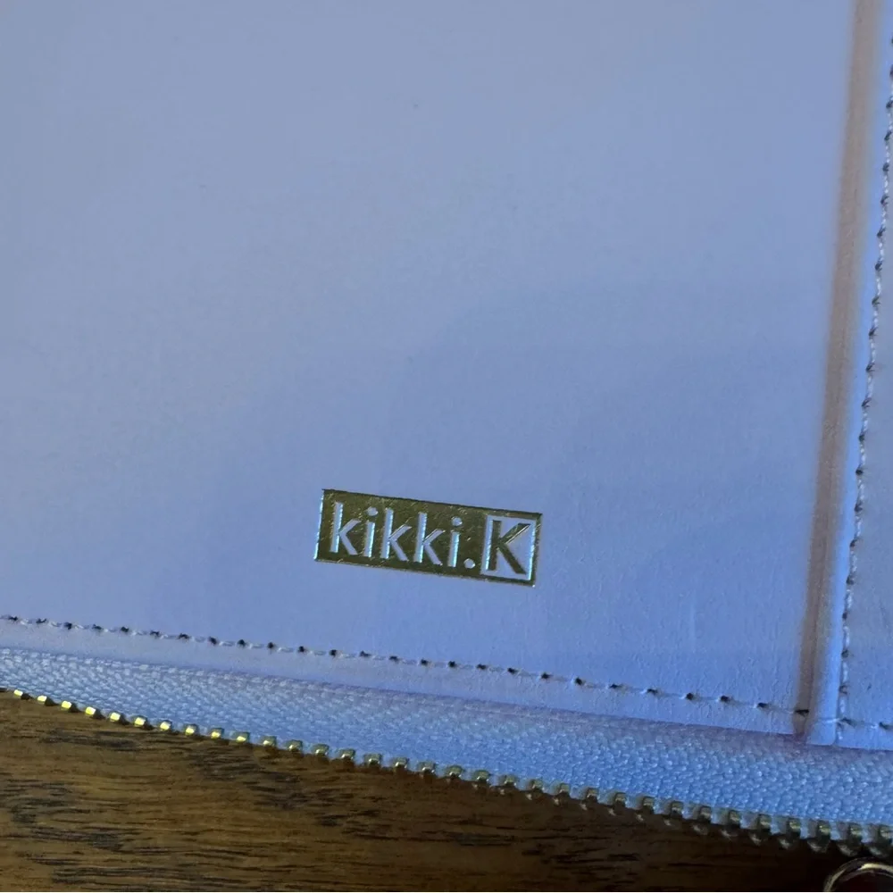kikki.K Pink and Gold Clutch Passport Holder Travel‎ Wallet Zip Close